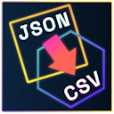 Convert JSON to CSV  screen for extension Chrome web store in OffiDocs Chromium