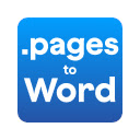 Convert Pages to Word  screen for extension Chrome web store in OffiDocs Chromium