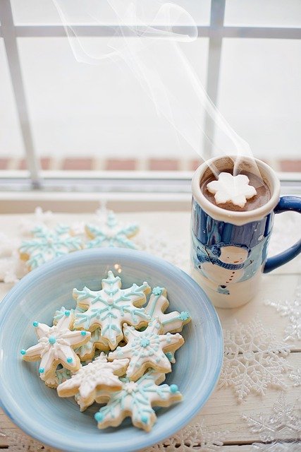 Бесплатно скачать печенье, горячая закуска с какао, бесплатное изображение для редактирования с помощью бесплатного онлайн-редактора изображений GIMP