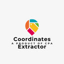 Coordinates Extractor  screen for extension Chrome web store in OffiDocs Chromium