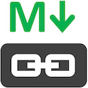 Copy Markdown Link  screen for extension Chrome web store in OffiDocs Chromium