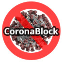 CoronaBlock  screen for extension Chrome web store in OffiDocs Chromium