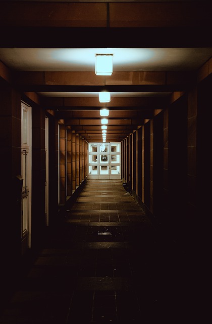 Free download corridor hall hallway light door free picture to be edited with GIMP free online image editor