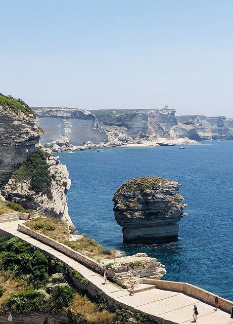 Muat turun percuma Corsica Bonifacio Cliff Grain Of - foto atau gambar percuma untuk diedit dengan editor imej dalam talian GIMP