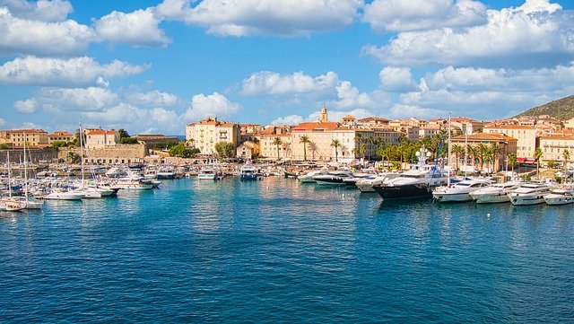 Free download corsica port boats ship city free picture to be edited with GIMP free online image editor