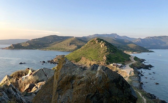 무료 다운로드 Corsica Sunset Sea - 무료 사진 또는 김프 온라인 이미지 편집기로 편집할 사진