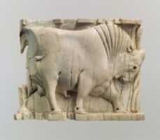 Free download Cosmetic-box fragment with a striding bull free photo or picture to be edited with GIMP online image editor