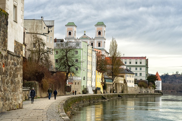 Free download country passau city inner promenade free picture to be edited with GIMP free online image editor