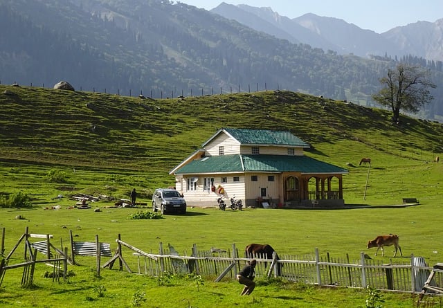Free download countryside house nature pasture free picture to be edited with GIMP free online image editor