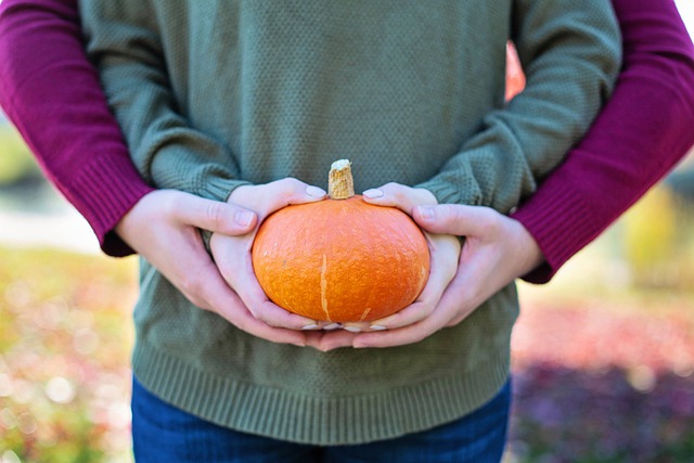 Free download couple baby announcement pumpkin free picture to be edited with GIMP free online image editor