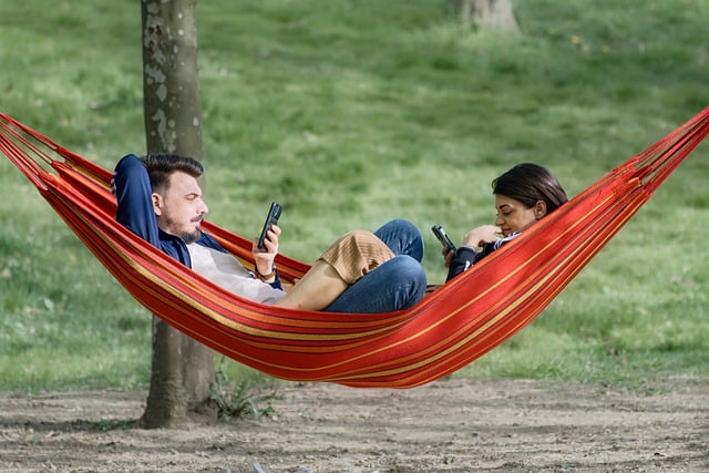 Free download couple hammock relaxing together free picture to be edited with GIMP free online image editor