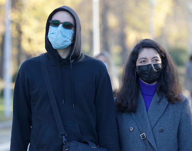 Bezpłatne pobieranie para maski ochrona covid darmowe zdjęcie do edycji za pomocą bezpłatnego internetowego edytora obrazów GIMP