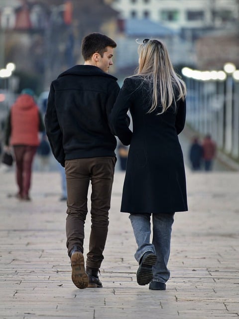 Free download couple walking friends alley park free picture to be edited with GIMP free online image editor