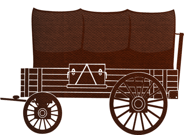 Free download Covered Wagon Wild West Western -  free illustration to be edited with GIMP free online image editor