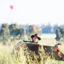 Cow and woman  screen for extension Chrome web store in OffiDocs Chromium