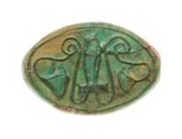 Free picture Cowroid Seal Amulet Inscribed with a Plant Motif to be edited by GIMP online free image editor by OffiDocs