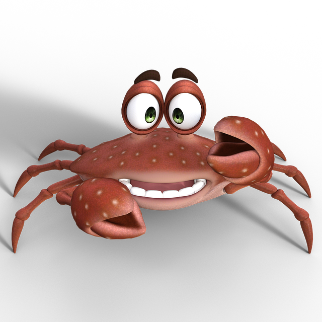 Free download Crab Sea Animal Toon -  free illustration to be edited with GIMP free online image editor