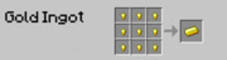 Free download Craft Gold ingot in Minecraft free photo or picture to be edited with GIMP online image editor