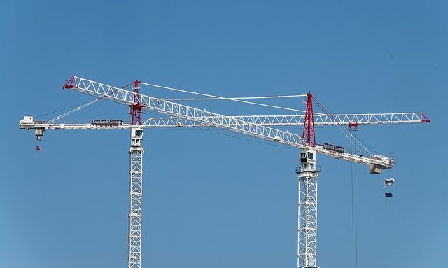 تنزيل Cranes Two Construction مجانًا - صورة مجانية أو صورة مجانية لتحريرها باستخدام محرر الصور عبر الإنترنت GIMP