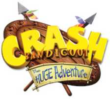 Free download Crash Bandicoot: The Huge Adventure Logo free photo or picture to be edited with GIMP online image editor