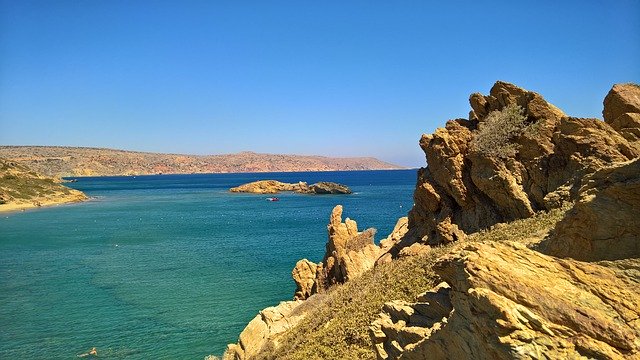 Download gratuito Creta Bay Sea - foto o immagine gratuita da modificare con l'editor di immagini online GIMP