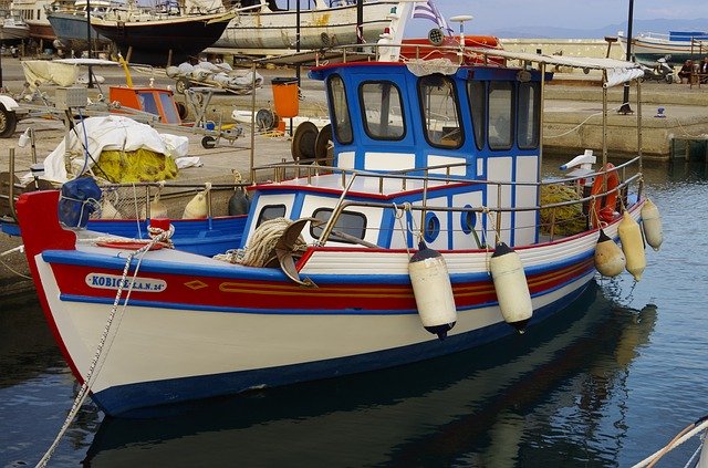 Free download Crete Marina Traditional Boat -  free photo or picture to be edited with GIMP online image editor