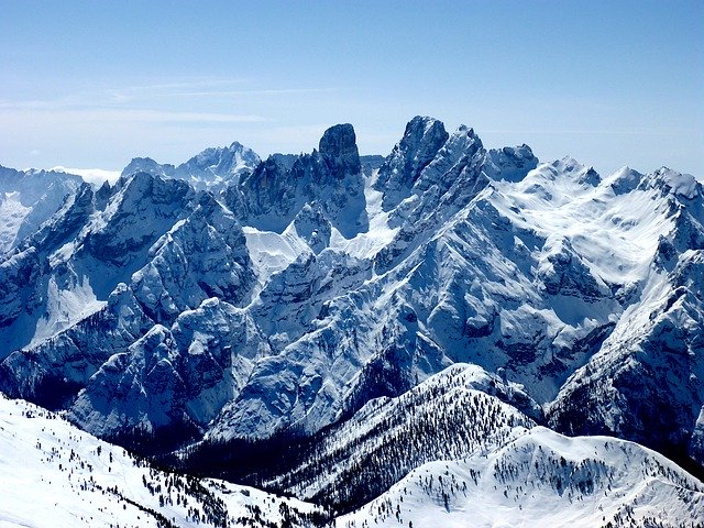 Scarica gratuitamente Cristalloscharte Südtirol Winter - foto o immagine gratuita da modificare con l'editor di immagini online GIMP