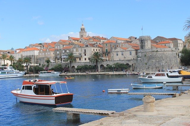 Unduh gratis Kroasia Korcula Water - foto atau gambar gratis untuk diedit dengan editor gambar online GIMP