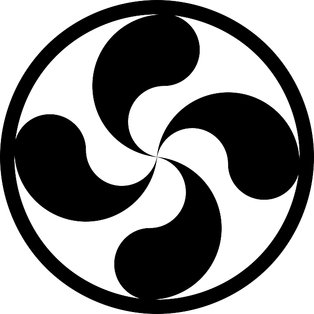 Free download Cross Basque The Lauburu - Free vector graphic on Pixabay free illustration to be edited with GIMP free online image editor