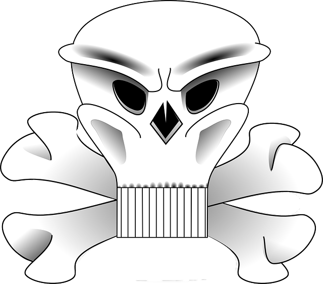 Free download Crossbones Skull Danger - Free vector graphic on Pixabay free illustration to be edited with GIMP free online image editor