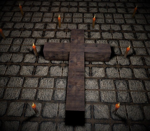 Free download Cross Candles Christianity -  free illustration to be edited with GIMP free online image editor