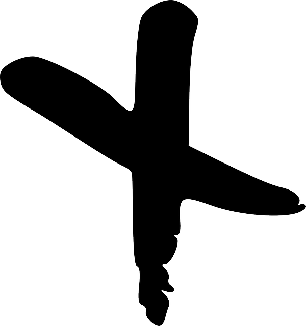 Free download Cross Mark Marking - Free vector graphic on Pixabay free illustration to be edited with GIMP free online image editor