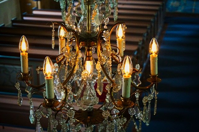 Free download Crown Chandelier Church Old Middle free photo template to be edited with GIMP online image editor