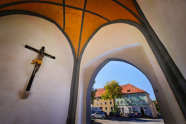 Free download crucifix bayertor landmark interior free picture to be edited with GIMP free online image editor