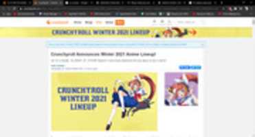 Free download Crunchyroll Crunchyroll Announces Winter 2021 Anime Lineup! Google Chrome 22 12 20 20 30 36 free photo or picture to be edited with GIMP online image editor