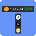 Crypto Price Tracker Live Cryptocurrency Ticker Bar  screen for extension Chrome web store in OffiDocs Chromium