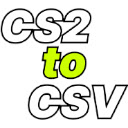 CS2 to CSV  screen for extension Chrome web store in OffiDocs Chromium
