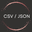 CSV to JSON Converter  screen for extension Chrome web store in OffiDocs Chromium