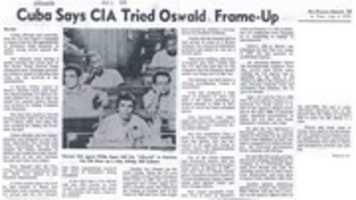 Free download Cuba Says CIA Tried Oswald Frame-Up free photo or picture to be edited with GIMP online image editor