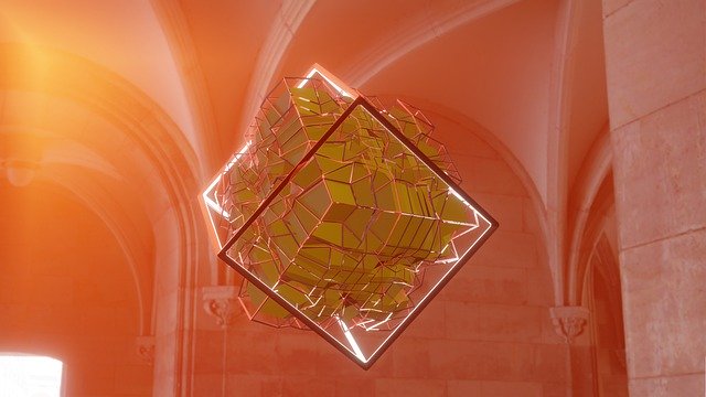 Free download Cube 3D Geometry -  free illustration to be edited with GIMP free online image editor