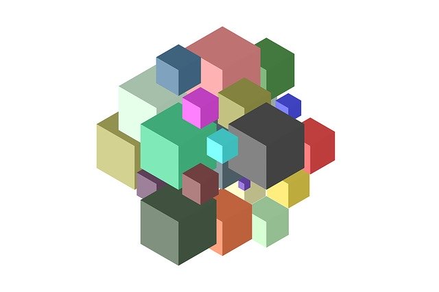 دانلود رایگان Cube Colorful Size Block - تصویر رایگان برای ویرایش با ویرایشگر تصویر آنلاین رایگان GIMP