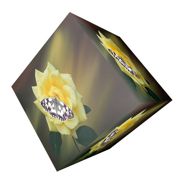 Free download Cube Flower Blossom -  free illustration to be edited with GIMP free online image editor