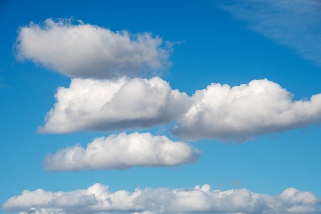 Free download cumulus clouds weather blue shapes free picture to be edited with GIMP free online image editor