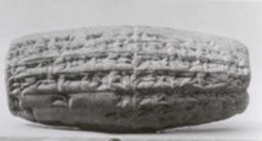 Free download Cuneiform cylinder with inscription of Nebuchadnezzar II describing the rebuilding of the temple of the mother-goddess Ninmah/Belet-ili at Babylon free photo or picture to be edited with GIMP online image editor