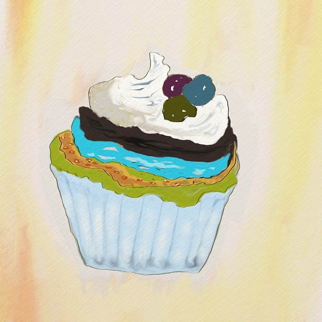 Free download Cupcakes Cake Sweet Dish -  free illustration to be edited with GIMP free online image editor