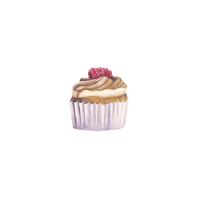 Free download Cupcake Watercolor Food -  free illustration to be edited with GIMP free online image editor