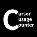 Cursor Usage Counter  screen for extension Chrome web store in OffiDocs Chromium