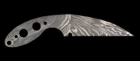 Free download Custom Damascus Wharncliffe With Cutouts free photo or picture to be edited with GIMP online image editor
