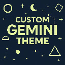 Custom Gemini Theme  screen for extension Chrome web store in OffiDocs Chromium