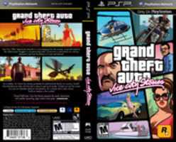 Free download (Custom) Grand Theft Auto Vice City Stories PSP Box Art free photo or picture to be edited with GIMP online image editor